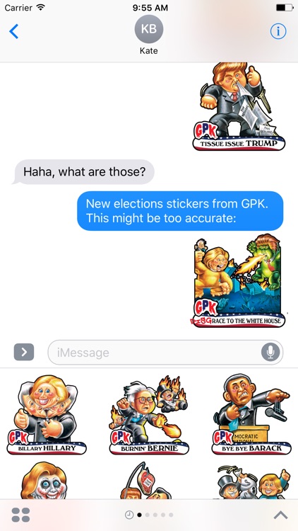 Garbage Pail Kids GPK Election Stickers screenshot-3