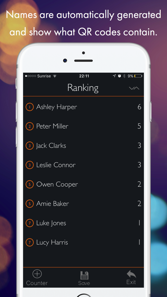 #2. QR Counter (iOS) By: Ursin Tanner