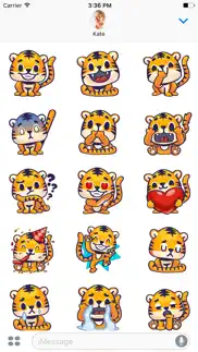 rawai tiger - baby tiger stickers for kids park iphone screenshot 4
