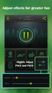 voice changer, sound recorder iphone screenshot 2