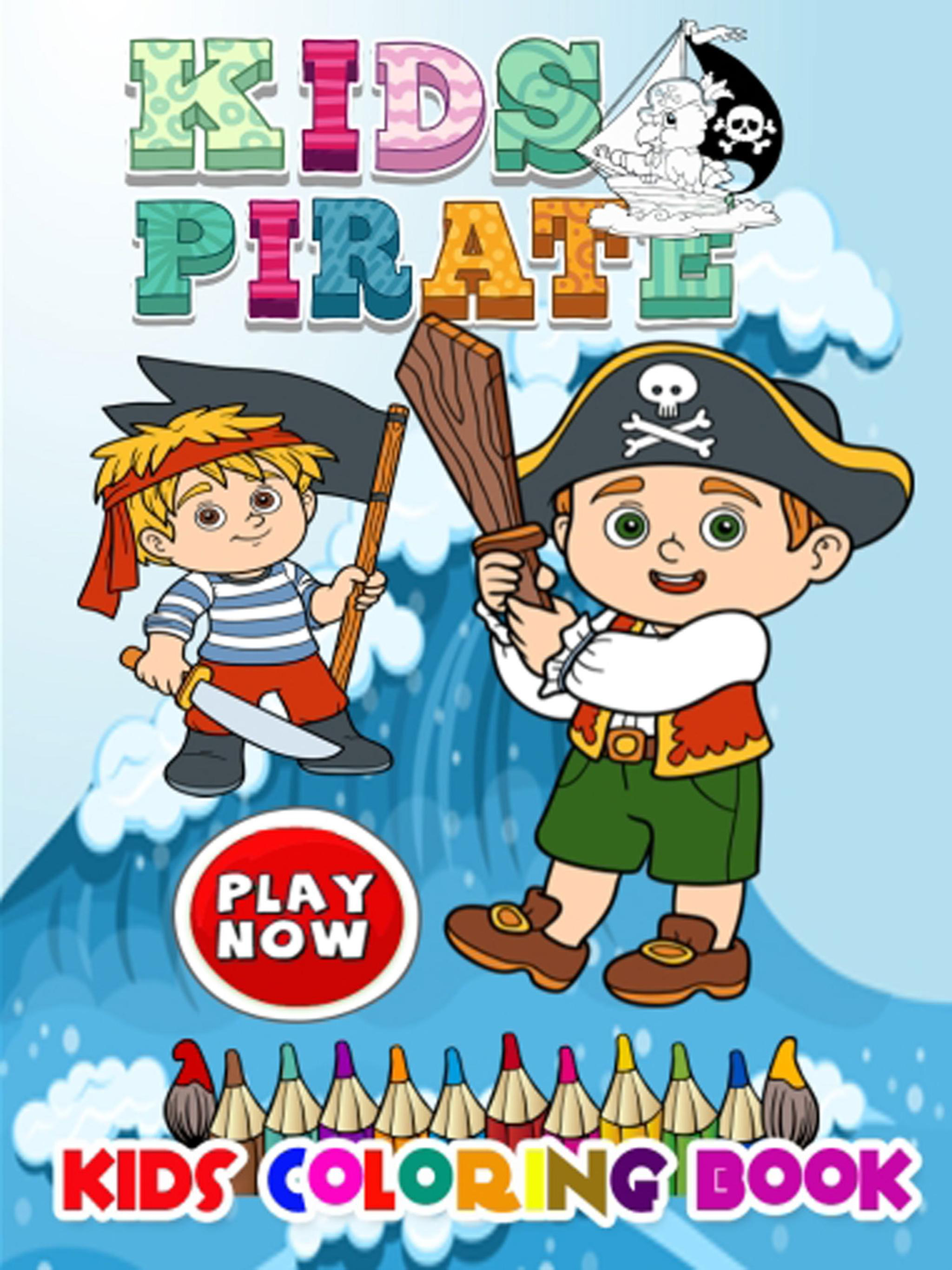 Free pirate games finger painting kid-coloringbook screenshot 5