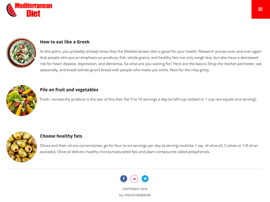 Screenshot #6 pour Mediterranean Diet Plan: Low carb diet