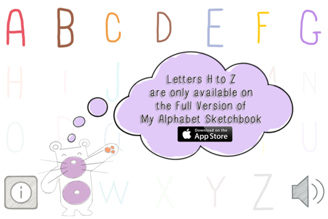 My Alphabet Sketchbook Lite screenshot 2