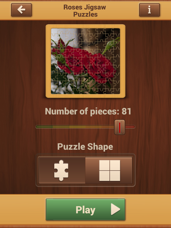 Roses Puzzle Games - Photo Picture Jigsaw Puzzles iPad screenshot