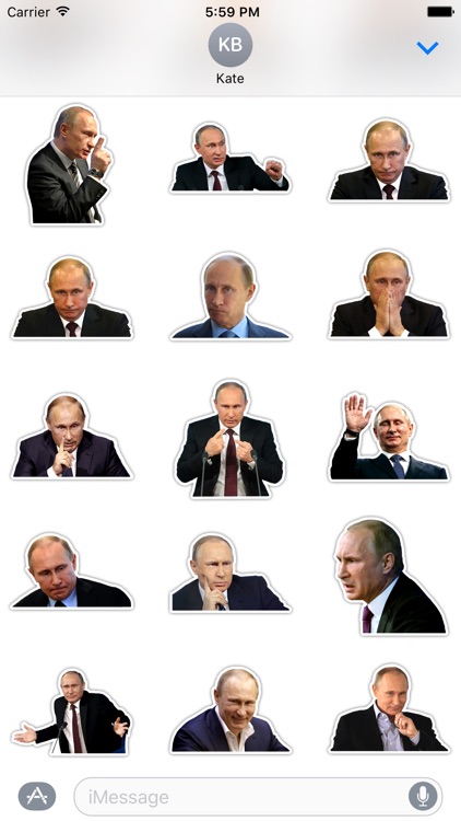 Putin stickers - imessage funny stickers