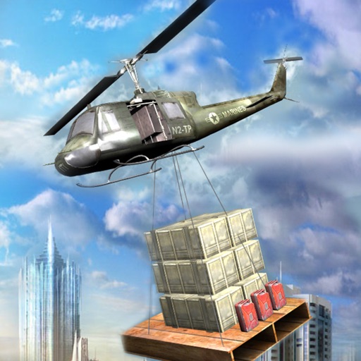 Helicopter Cargo Transporter Simulator 3D Icon