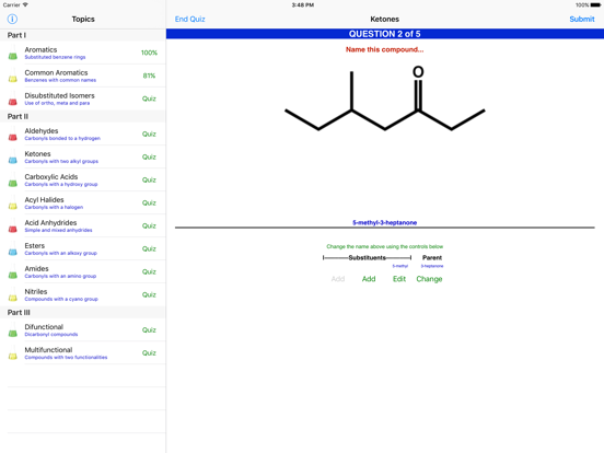 Screenshot #6 pour Learn Organic Chemistry Nomenclature 2