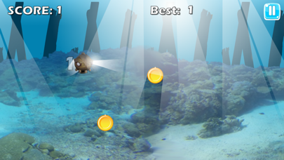 Screenshot #3 pour The Yellow Little Submarine Flappy Dive Adventures