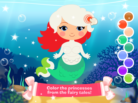 Tim the Fox - Paint the Princess coloring for girl iPad screenshot