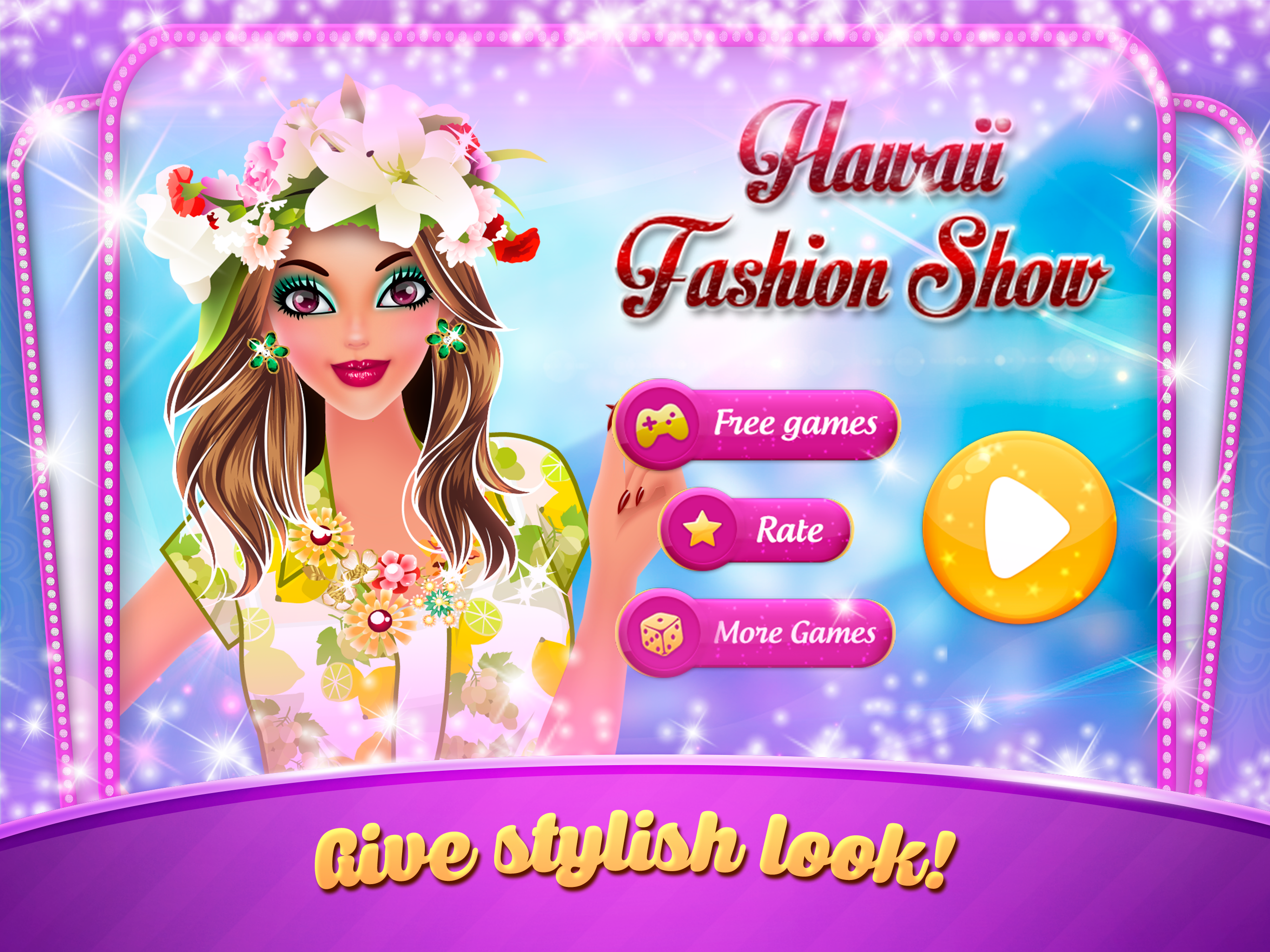 Hawaii Fashion Show - Cute Princess Makeup