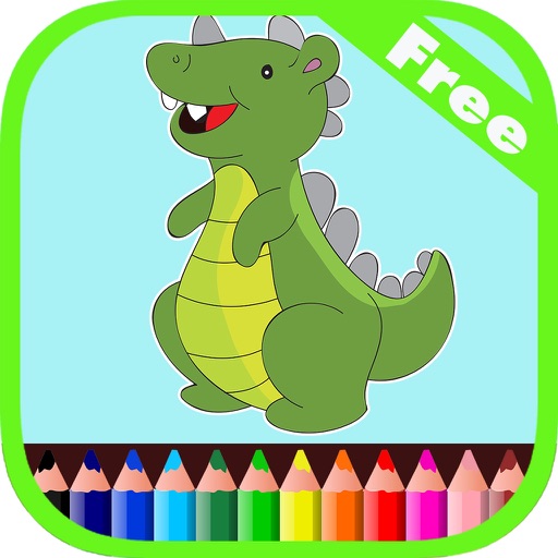 Dinosaurs Coloring Book For Kids Game Free iOS App