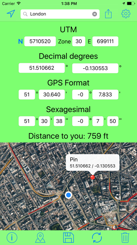 #2. UTM Coordinates Tool (iOS) Podle: Nicolas Schotten