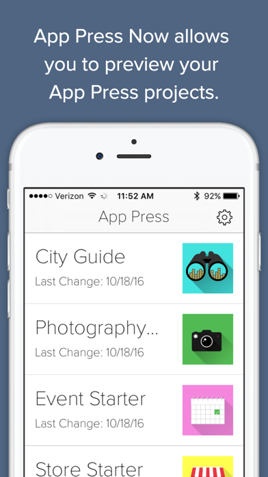 Screenshot #1 pour App Press Now