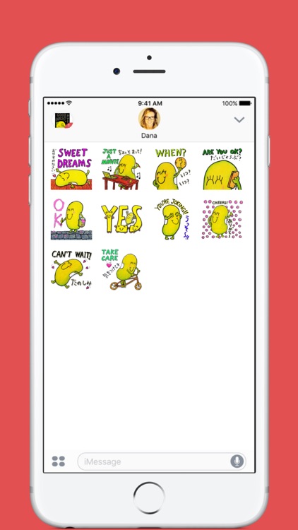 Just Bean Happy: #2 English and Japanese stickers