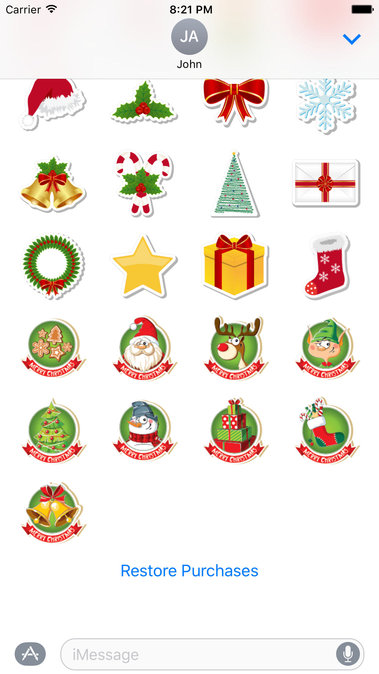 Holiday Sticker Set screenshot 3