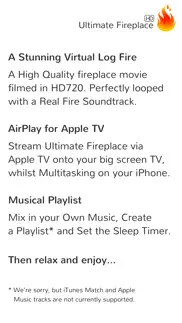 ultimate fireplace hd for apple tv iphone screenshot 2