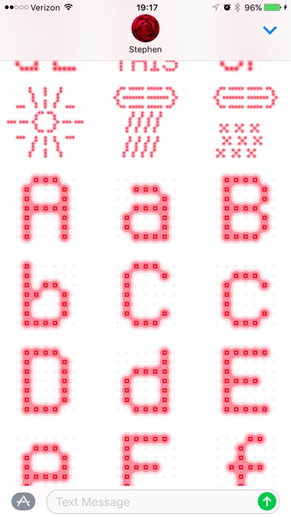 Next Stop: an LED-inspired font as a sticker pack screenshot-4