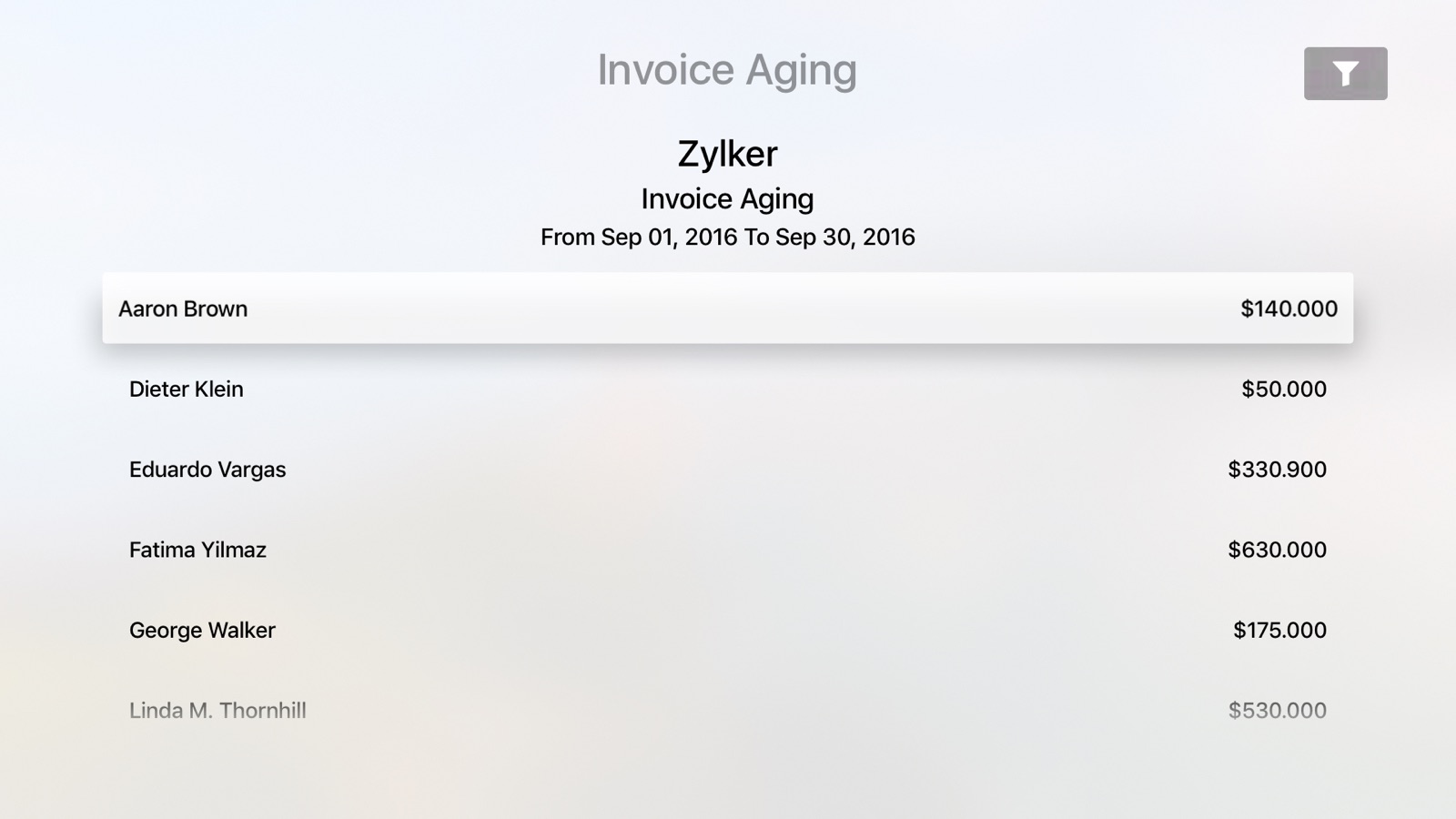 Zoho Invoice Maker App apple_tv screenshot 1