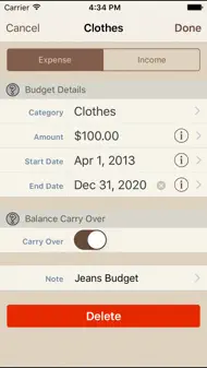 My Budgets iphone bilder 1