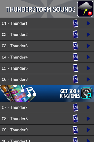 Nature Sounds and Thunderstorm Ringtones Melodies screenshot 2
