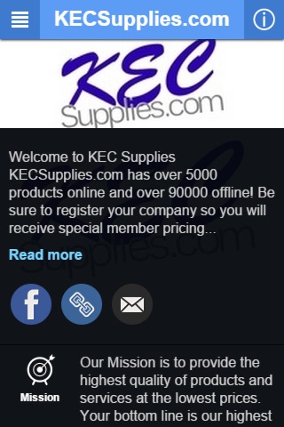 KECSupplies.com screenshot 2