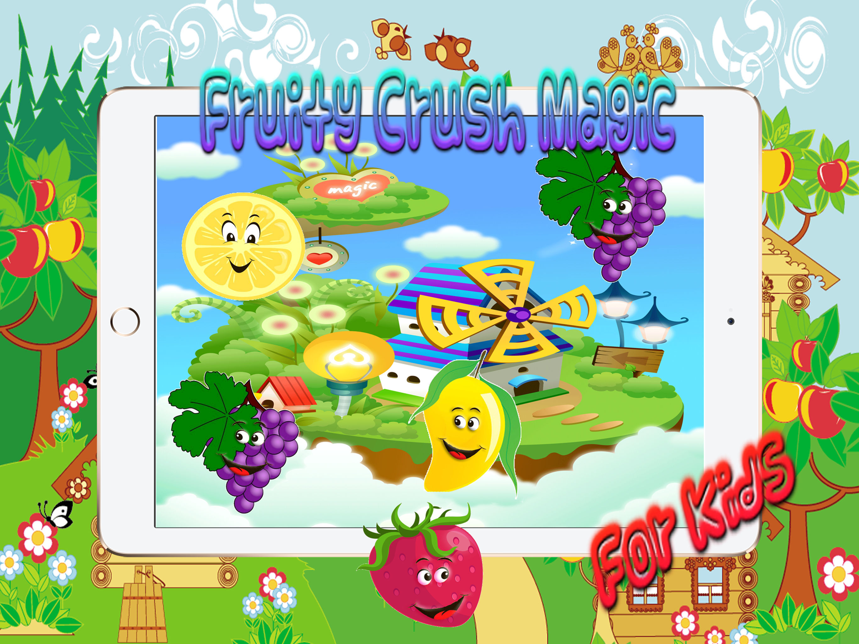 Fruit Fusion Link - Garden Land Swipe Fruits 3 hd