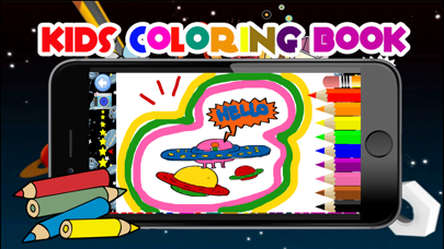 Screenshot #2 pour Space Galaxy coloring book drawing painting kids