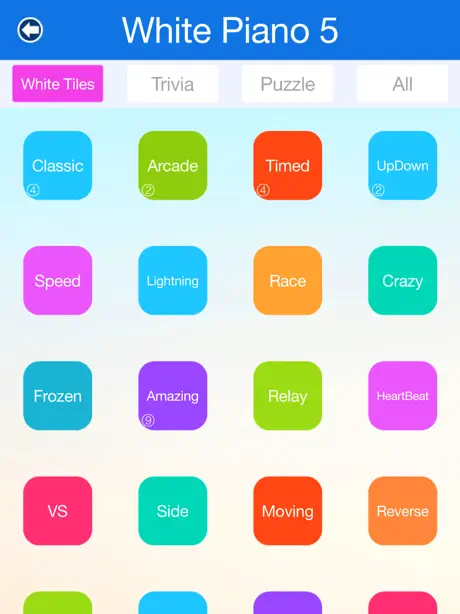 White Piano 5 : Tiles Master 5 Magic Trivia games