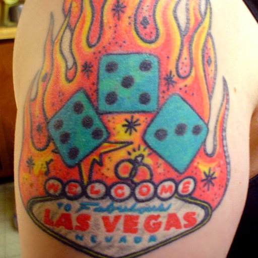 Vegas Tattoo Designs HD - Las Vegas Style Tattoos icon