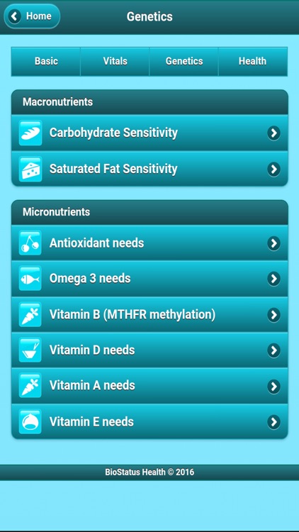 DNA Nutrition Tracker