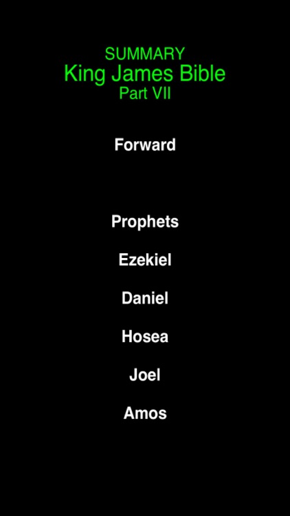 Summary King James Bible (part 7)