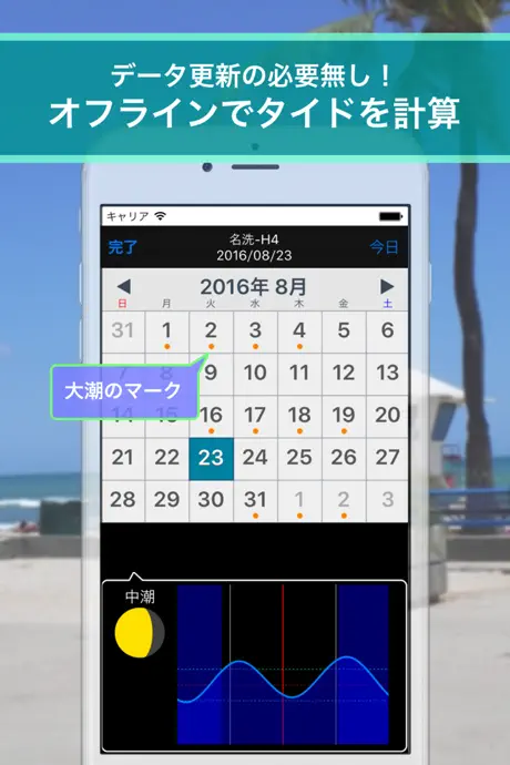 SimpleTide for marine sports