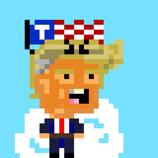 Alien Trump Hairpiece Invaders Icon