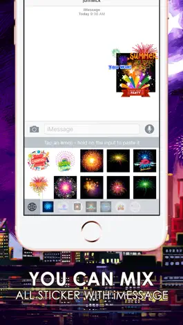 Game screenshot Fireworks Emoji Stickers Keyboard Themes ChatStick hack