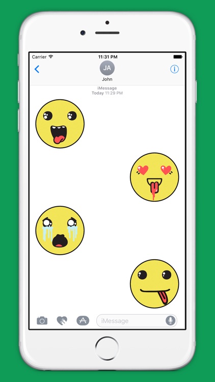 Weird Mood Face Stickers