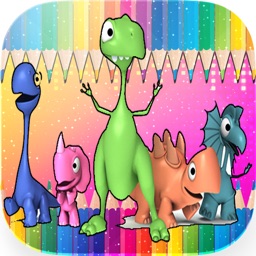 Animaux Dino Coloring Book - Education Peinture Pour tout-petits enfants et les enfants d'âge préscolaire maternelle Apprendre jeu