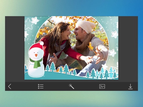 Holiday Xmas Photo Frame - Picture Editorのおすすめ画像2