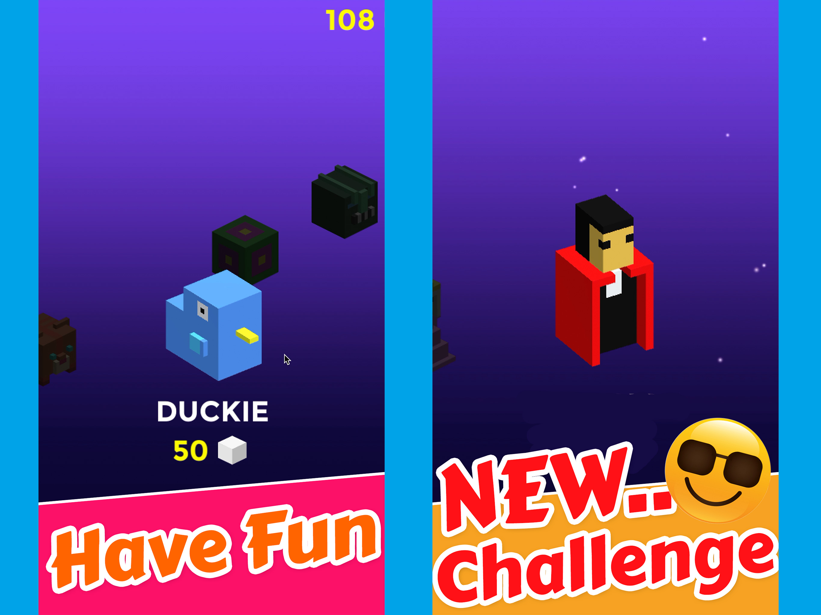 Superhero Cube Jump - Color Path Block Games