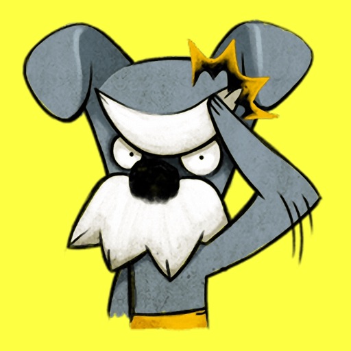 Funny Schnauzer - Cute stickers for iMessage Icon