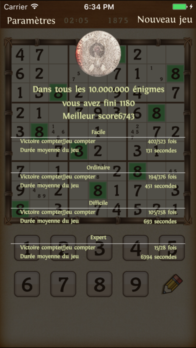 Screenshot #2 pour Sudoku Classic.