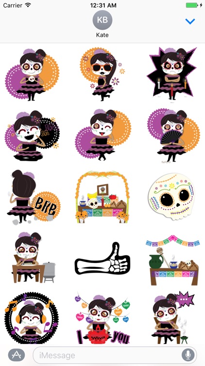 Dulce's Day of the Dead Stickers
