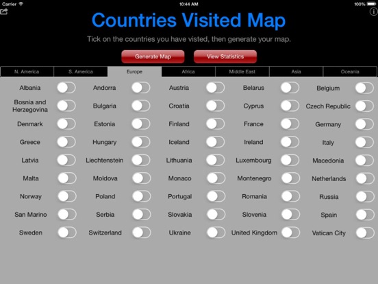 Screenshot #4 pour Countries Visited Map