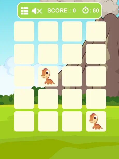 Dinosaur Matching Picture Games for Kids