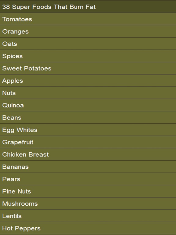 Screenshot #5 pour Food That Burn Fat