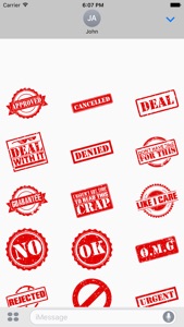 Kappboom™ Saucy Stamp Stickers screenshot #1 for iPhone