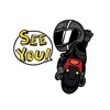 Black Biker - Stickers for Motorcycle Riders