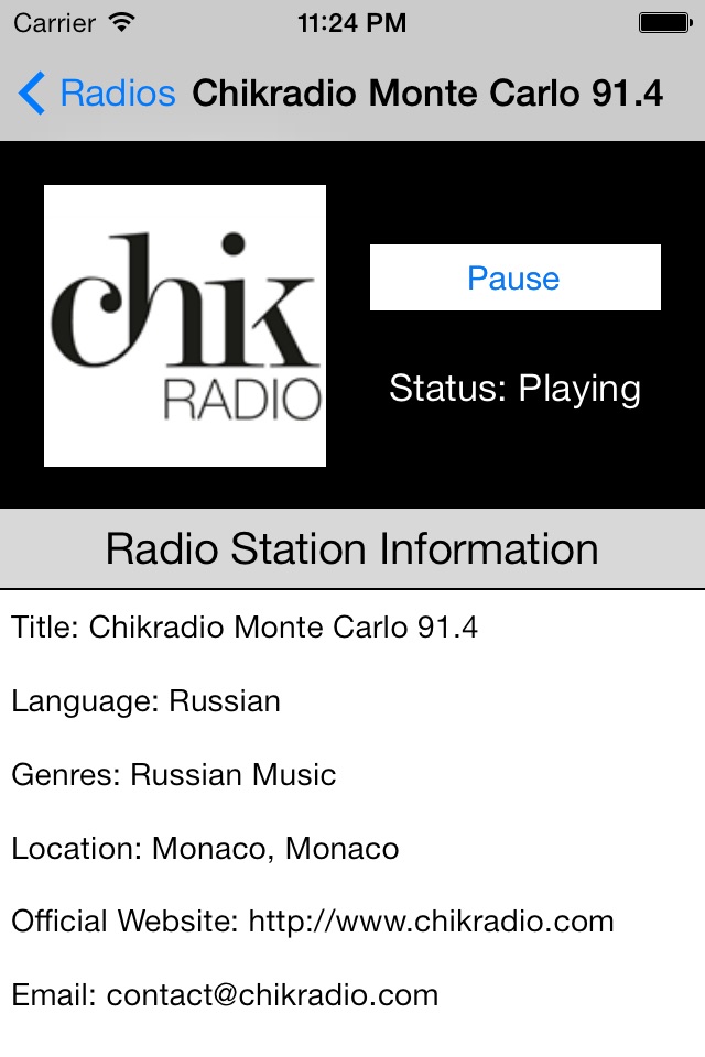 Monaco Radio Live Player (French / le français) screenshot 2