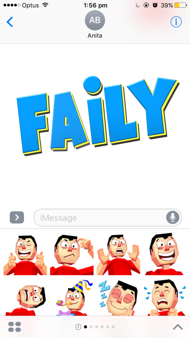 Screenshot #1 pour Faily Stickers