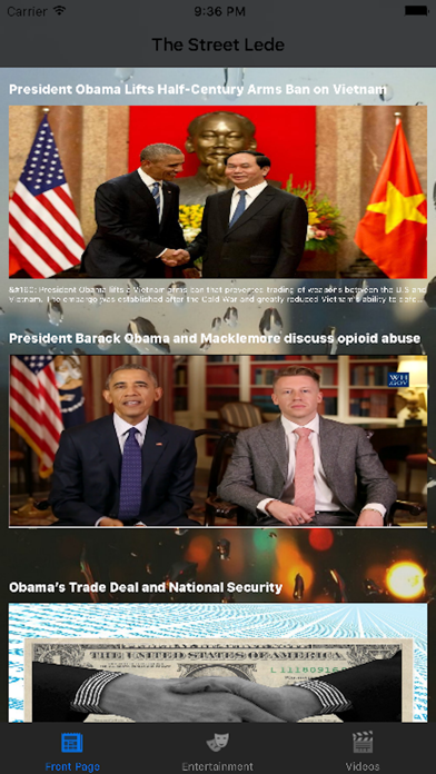 The Street Lede iPhone screenshot 1 - Entertainment app