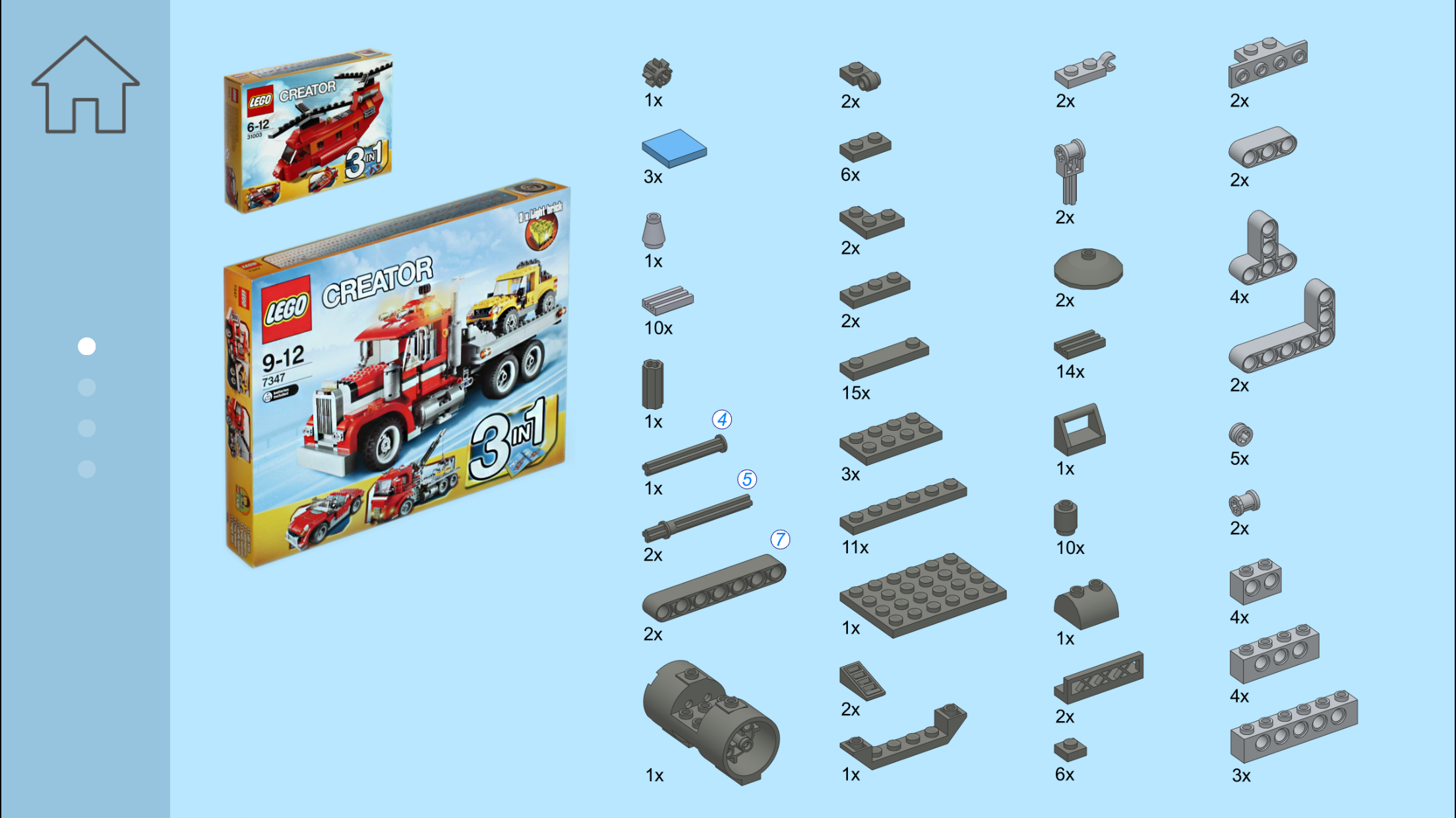Red Truck Mk2 for LEGO - Building Instructions screenshot 2